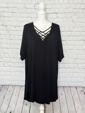 Torrid Black V-Neck Blouse